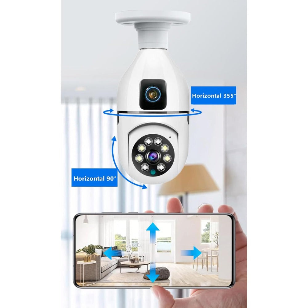 Cámara Bombillo WiFi 360°